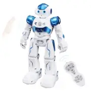 RC Robot Toys for Kids, Gesture Sensing Programmable Rechargeable Remote Blue