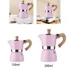 Aluminum Coffee Machine, Durable, Kettle, Pink, Accessories, Manual, Portable,