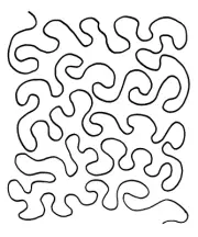 Quilting Full Line Stencil Stipple Meander Reusable use with Pounce A4 30397