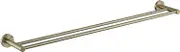 Double Towel Rail Bar 750mm Holder Bathroom 304 Stainless Steel Wall Mounted Brushed Gold
