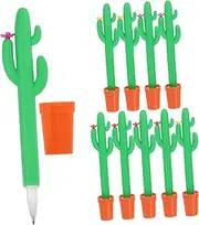 Generic 10pcs Prickly Pear Pen Ballpoint Pen Cactus Gel Ink Pens Fountain Ink Pen Fiesta Party Favors Cute Stationary Bulk Pens for Classroom Novelty Pens Decorative Pens Fun Pen Abs