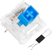 OUTEMU (Gaote) Blue Switches, 3 Pin Keyboard Dustproof Tactile & Clicky Switches DIY Replaceable Cherry MX Equivalent Keyswitch for Mechanical Gaming Keyboard, 20 Pack