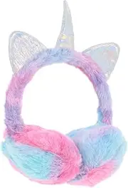 [WRITWAA] Unicorn Earmuffs Comfortable Winter Earmuff Warm Earmuffs Ear Muffs Winter Women Ear Muffs for Winter Women Winter Earmuffs Ear Cover Christmas Ear Warmers Plush Child Girl Sequins