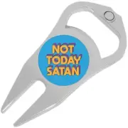 Not Today Satan Golf Ball Marker Divot Repair Tool Bottle Opener