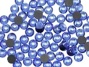 Allstarco SS6 Blue Light Sapphire Y211 Hotfix Crystal Rhinestones DMC Iron On Flat Back Strass for Nail Art Heat Set Gems Embelishments (10 Gross) - 1440 Pieces