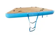 Inflatable Floating Water Hammock 2.4 x 2.4 Floating Island Raft