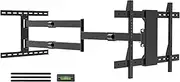 Long Arm TV Wall Mount for 37-80 Inch, 47” Extra Long Articulating Arm Full Motion TV Mount, Corner TV Bracket Swivel and Tilt Fits, Max VESA 600x400mm, 99 lbs. Loading, 16”,18”, Studs