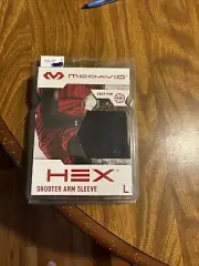 McDavid Hex Protective shooter arm sleeve- Sealed Black Size LARGE