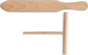 Mrs. Anderson’s Baking Crepe Spreader and Spatula Set, Romanian Beechwood, 2-Piece Set