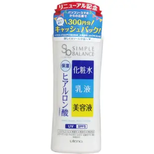 日本 utena 佑天蘭 sb簡單平衡臉部保養 三效合一系列 保濕凝膠 保濕凝露