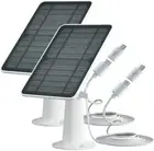 2Pcs 10W Solar Panels For Wireless IP Camera Eufy Eufycam Cam Micro USB & Type-C