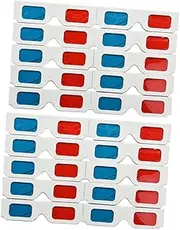 Homoyoyo 20pcs 3d Video Glasses 3d Eyeglass Accessories Glasses Red Glasses 3d Movie Glasses 3d Sunglasses Star Patch Denim Cinema Glasses Glasses Shutter Glasses Sky-