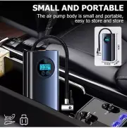 Portable Tyre Electric Pump Rechargeable Car Bike Air Tire Inflator Cordless