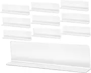 PRETYZOOM 10pcs Classification Baffle Shelves Shelf Clear Plastic Organizers Closet Divider Separators Clear Clapboard Dividers Cabinet Divider Inserts Clear Cabinet Inserts Transparent Pvc