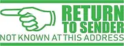 Return to Sender Self Inking Rubber Stamp - Refillable Stampers for Office - Business, Accounting, Bookkeeping, Coding, Legal, Notary, Work, Ordering, Inventory Stamps