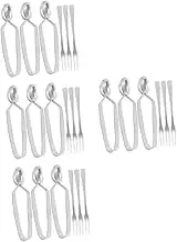OFFSCH 12 Sets Snail Tongs Escargot Serving Fork Snail-Shell Picking Utensil Kitchen Tableware for Restaurant Home