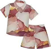 [Caihoyu] Big Boy Short Sleeve Shirt Top+shorts Suits Toddler Little Boys Outfit Summer Clothes Set