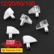 Cabinet Cupboard 5mm Push in Shelf Support Holder Pins Plastic Pegs Studs