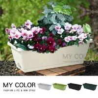 在飛比找PChome24h購物優惠-MY COLOR【任選2入】花盆 霍倫盆 種菜盆 長盆(大)