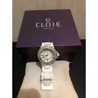 在飛比找蝦皮購物優惠-CLOIE瑞士精品 女仕 白色 石英錶