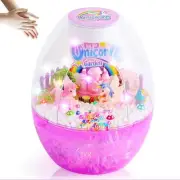 Light-Up Unicorn Terrarium Kit for Girls - Voice Control LED Night Light
