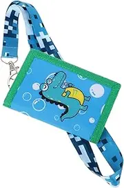 [MOBUTOFU] Kids Wallets for Boys Stylish Wallet for Boys Good Wallet for Kids Boys Trendy Wallet for Teen Boys Functional Wallets for Boys Decorative Wallet with Lanyard