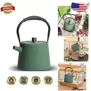 Elegant 32oz Cast Iron Teapot with Silicone Handle - Japanese Minimalist Design