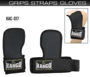 Weight Lifting Hook Straps Grips Pads Gym Training Wrist Support Wraps Pair