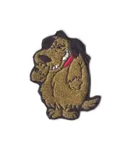 MUTTLEY Iron on / Sew on Patch Embroidered Cartoon Wacky Races PT218