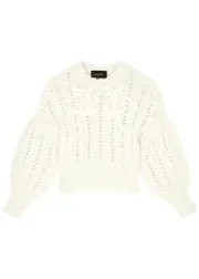 Simone Rocha Bow-embellished Alpaca-blend Jumper - Cream - M (UK12 / M) M (UK12 / M)