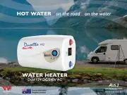 Duoetto MK2 12v & 240v Digital Electric Storage Water Heater - Caravan RV Sink