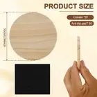 Coasters Sturdy Cork Coasters Set Stable Crafts Wood Coasters for Kitchens guhbR