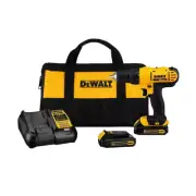DEWALT 20V Max Cordless Drill Driver Kit Compact 1/2Inch 2 Speed 450 &1500 RPM