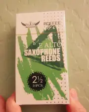 Roffee Alto bE Sax Saxophone Reeds 2.5, Professional 10 Pack