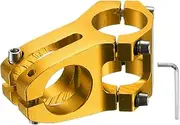 uxcell 31.8mm Bike Stem 45mm Aluminum Alloy Bicycle Handlebar Stem with Hex Wrench for Mountain Road Bike BMX MTB Cycling, Sand Gold