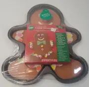 Wilton Gingerbread Boy Cookie Dec. Kit Aluminum Baking Pan, Bonus Dec. Bag & Tip