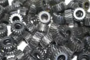 15 Lego Black, Tire 21mm D. x 12mm - Offset Tread Small Wide 301