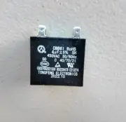 CBB61 MOTOR START RUN CAPACITOR 4UF 4.8MM DOUBLE SPADE CONNECTORS