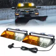 Xprite LED Dash Strobe Light Bar Traffic Advisor Emergency Hazard Warning Safety
