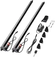 VEVOR 2PCS Linear Actuator Kit, 30 Inch High Speed 0.35"/s Linear Motion Actuator 12V, 220lbs/1000N Linear Actuator for TV/Table/Sofa Lifting, IP54 Protection - Wireless Remote Control Included
