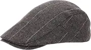 [Ukerdo] Mens Plaid Flat Berets Hat Newsboy Cabbie Duckbill Caps Fedora Adjustable Vintage Hiking Cycling Drivers Winter Warm Accessories for Birthday Gifts