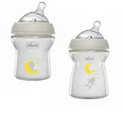 Chicco Natural Feeling Slow Flow Bottle Glass - 250mL