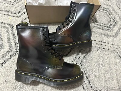 Unisex Dr. Martens 1460 For Pride BOOTS Rainbow Rub Off Size 36