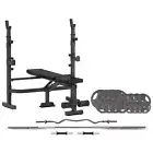 Cortex MF4000 Bench Press + 90kg Tri-Grip Weights & Bar Set – Home Gym Gear