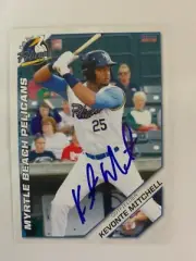 Kevonte Mitchell 2019 Signed Myrtle Beach Pelicans