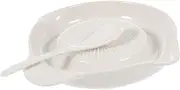Ceramic Plate Grater Ginger Garlic Onion Grinder Non-Toxic Dishwasher Safe for Baby Food