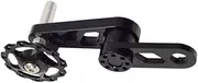 Chain Tensioner Single Speed Bike Adjuster Converter Guide Aluminium Alloy Black for MTB Folding BicycleChain Tensioner
