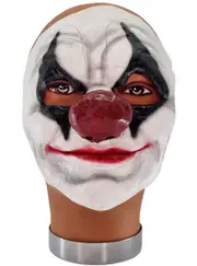 Dark Clown Face Latex Halloween Costume Mask