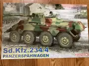 Dragon 6221 Sd.Kfz.234/4 PANZERSPAHWAGEN 1:35 '39-'45 Series Open Box