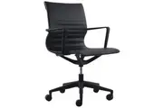 Buro Diablo Home Office Chair Black Frame With Arms PU Black